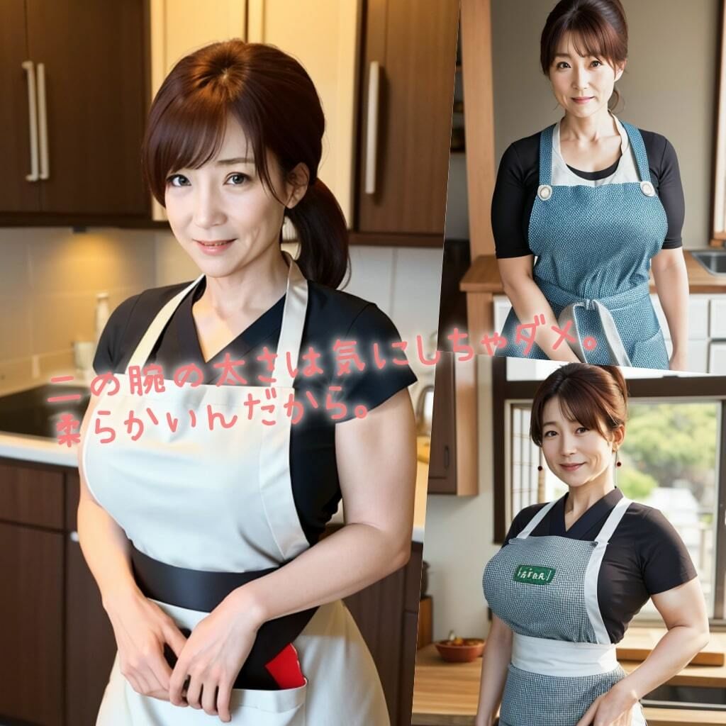 サンプル画像4:【着衣エロ】豊満義母のデニムとエプロン【ムチムチの83p】(紐をギュッとね) [d_393491]