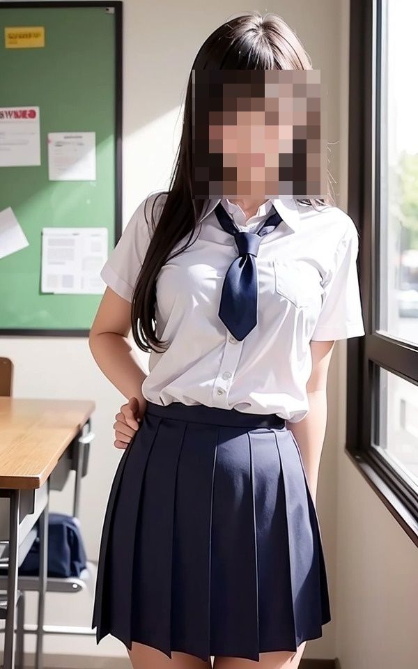 サンプル画像3:クラスメイトには内緒で後輩を教室に呼んで営んだ(HAIHAI) [d_393534]