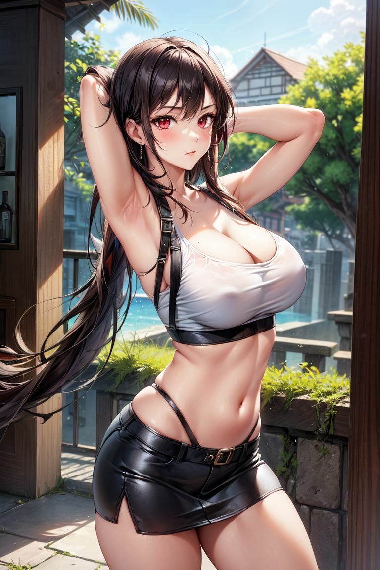 サンプル画像4:ティファさんのイラスト集 〜はち切れんばかりの豊乳〜(ラブリーパンチ（パロディ）) [d_393615]