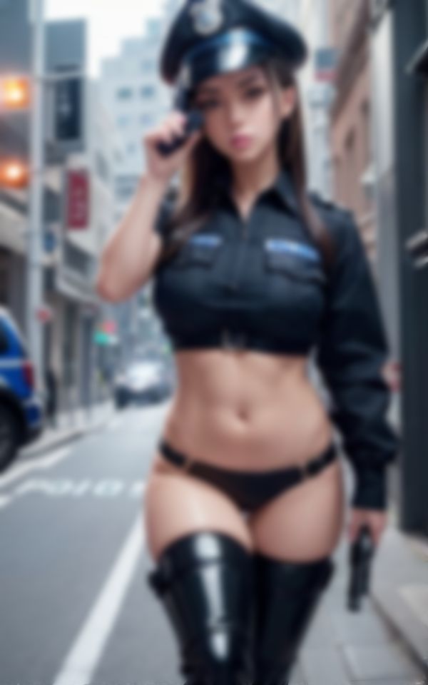 サンプル画像3:セクシー女警官が淫らな身体でHなパトロール(魅せるAI社) [d_393731]