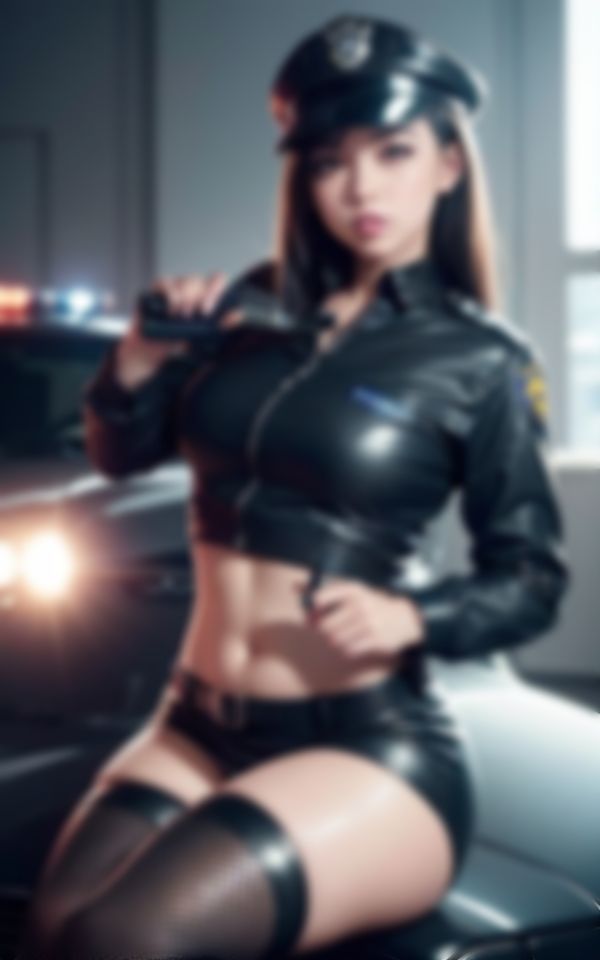 サンプル画像4:セクシー女警官が淫らな身体でHなパトロール(魅せるAI社) [d_393731]