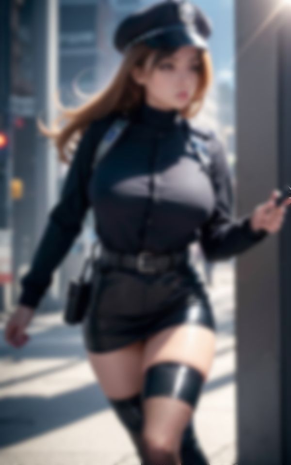 サンプル画像4:エロすぎる金髪外国人警察官のHな裏写真集99枚(AI女神) [d_393738]