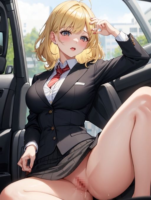 サンプル画像2:自動車運転教習場の教官に襲われ中(Ai-lab) [d_393842]