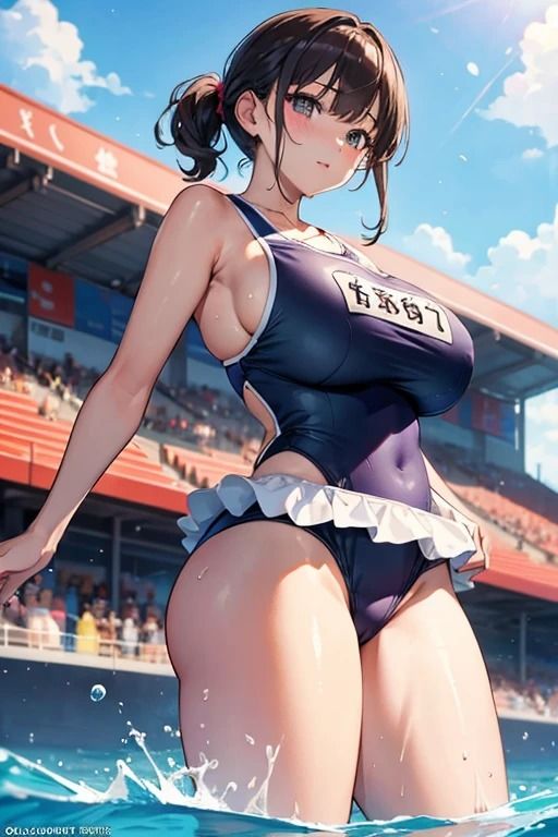 サンプル画像4:競泳水着催●女子写真集2 〜お尻中心CG集編〜(fundreamer) [d_393899]