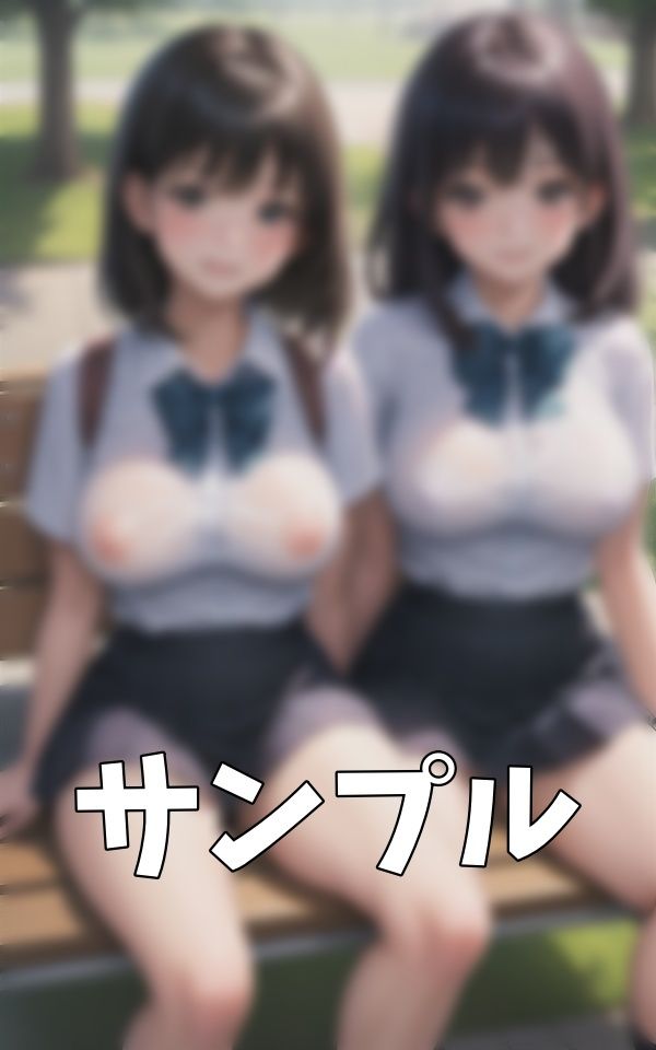 サンプル画像4:制服透視スペシャル！JKを撮影して美乳おっぱいを見透かす特集(根暗のよりどころ) [d_394029]
