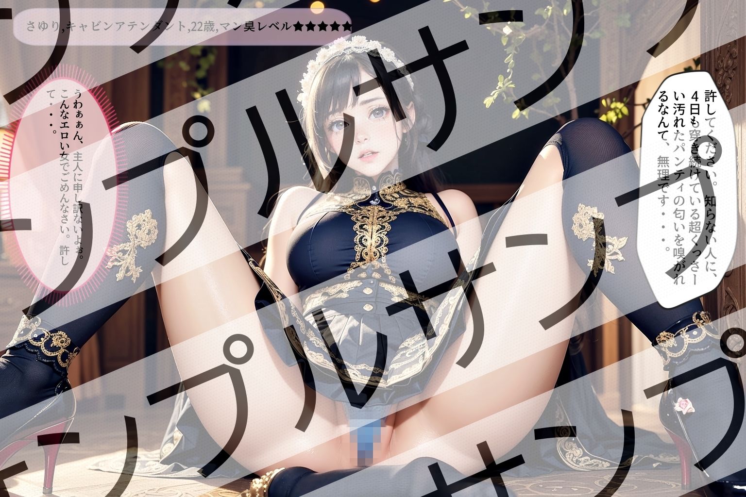 サンプル画像2:可愛い女性の●日目のパンティから香るエロ臭 ［vol.2］ – Erotic smell from cute woman’s day-old panties ［vol.2］ -(あらぶるま18＋（二次元）) [d_394094]