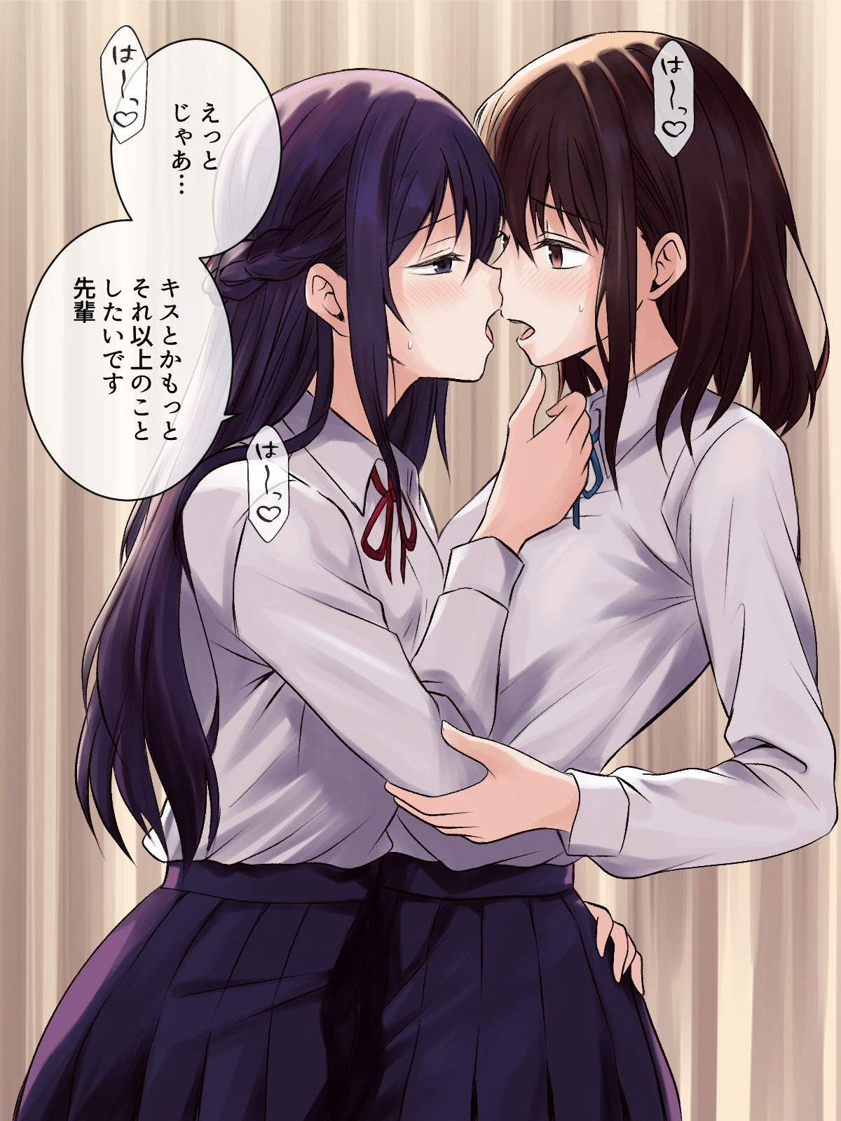 サンプル画像2:憧れの先輩と保健室で百合エッチ(とうきび畑でつかまえて) [d_394127]
