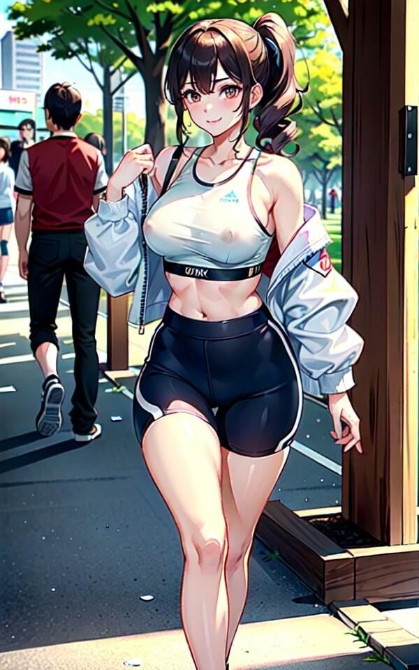 サンプル画像2:露出好きな彼女と大胆公開おっぱい散歩！(90％OFF 神乳美女) [d_394131]