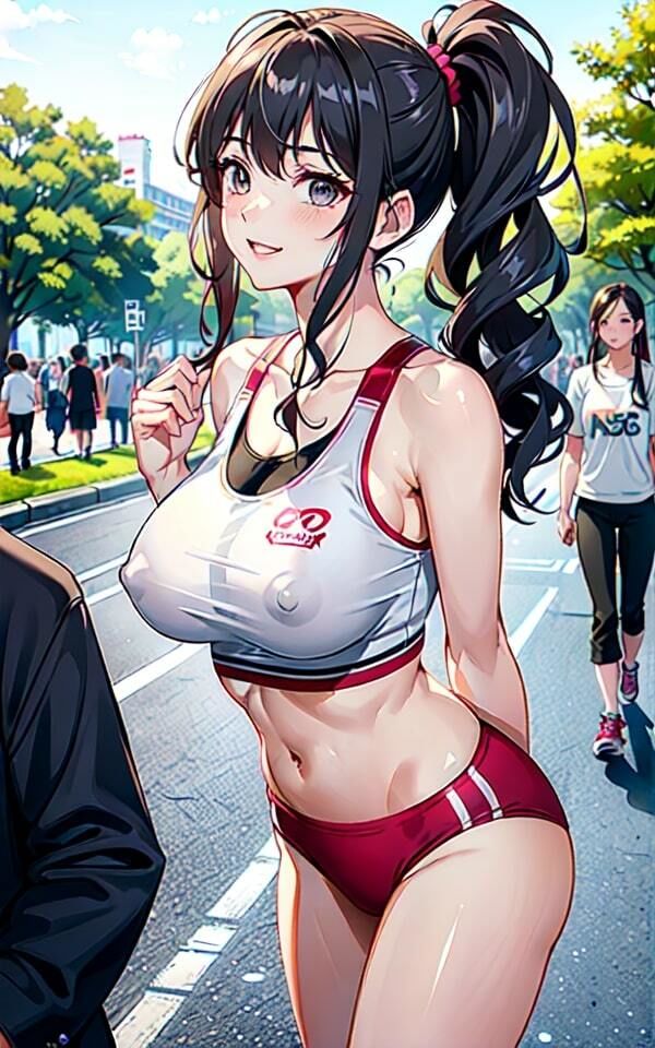 サンプル画像3:露出好きな彼女と大胆公開おっぱい散歩！(90％OFF 神乳美女) [d_394131]