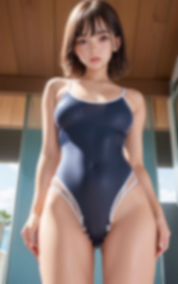 サンプル画像3:セクシーな水着で後輩を挑発するエッチな水泳部の先輩(エーアイ18) [d_394163]