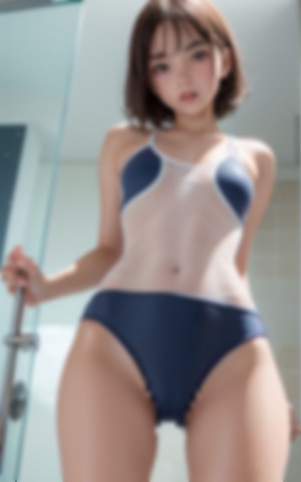 サンプル画像4:セクシーな水着で後輩を挑発するエッチな水泳部の先輩(エーアイ18) [d_394163]