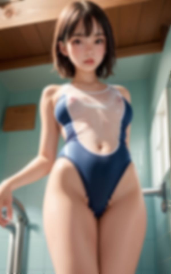 サンプル画像5:セクシーな水着で後輩を挑発するエッチな水泳部の先輩(エーアイ18) [d_394163]