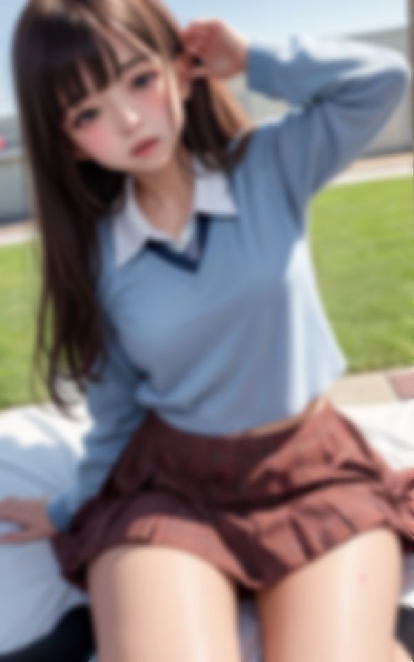 サンプル画像6:淫らな制服でパパ活おじさんを誘惑する将来有望な淫乱女学生(えい愛AI) [d_394169]