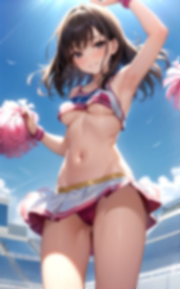 サンプル画像6:淫らな制服で踊る淫乱美女チアガール裏盗撮写真集(妄想LOVEGIRL) [d_394173]