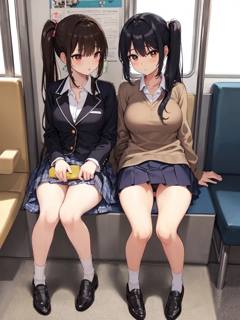 サンプル画像4:制服JKのパンチラ集2(morumiAI) [d_394216]