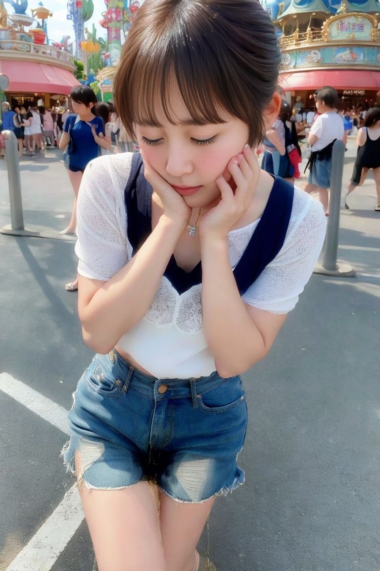 サンプル画像1:デート de おもらし 〜遊園地編〜(P-AI planning) [d_394286]