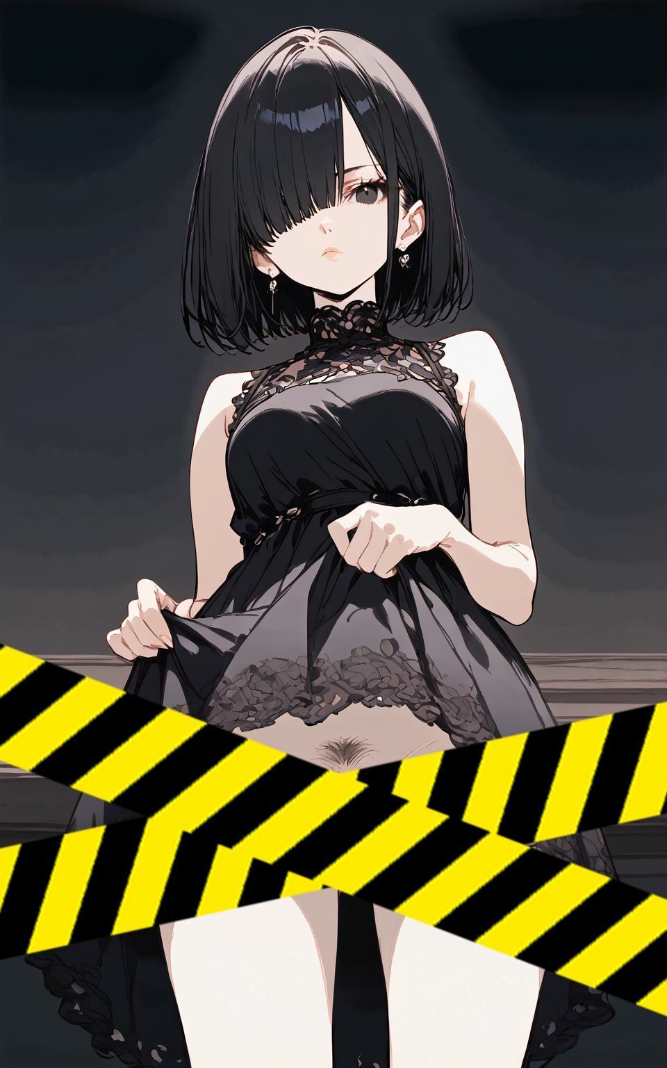 サンプル画像4:目隠れ・目つき悪・無感情！グッと来る癖のある娘を完全学習！さらに複数の絵柄であんな感じやそんな感じに！ソフトエロ＆エロ系だけでも200枚以上！(しっぷどっく) [d_394293]