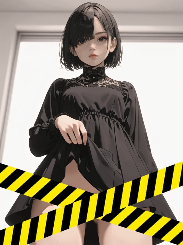 サンプル画像5:目隠れ・目つき悪・無感情！グッと来る癖のある娘を完全学習！さらに複数の絵柄であんな感じやそんな感じに！ソフトエロ＆エロ系だけでも200枚以上！(しっぷどっく) [d_394293]