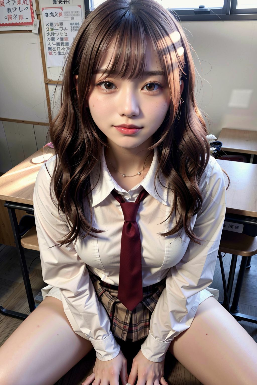 サンプル画像1:僕の催●スキルで僕をいじめた女子に禁断の処女強奪S〇X(緑坂48) [d_394325]