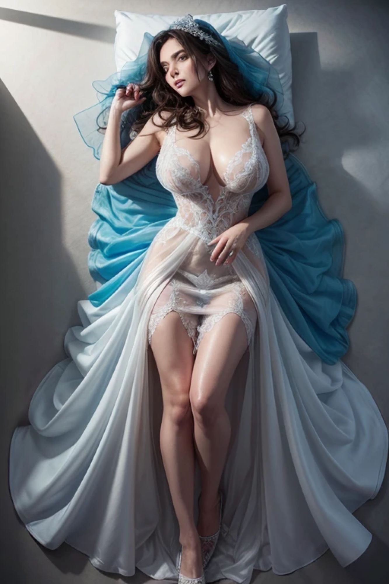 サンプル画像6:青のドレスガールのアレやコレ(Rweb333) [d_394360]