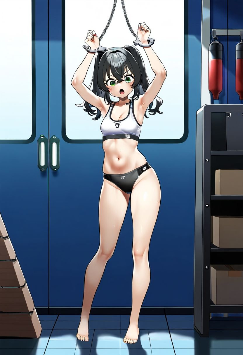 サンプル画像1:AI少女拘束絵巻3巻(眠らずの書庫) [d_394386]