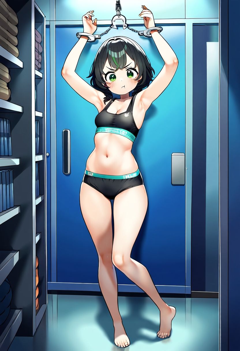 サンプル画像2:AI少女拘束絵巻3巻(眠らずの書庫) [d_394386]