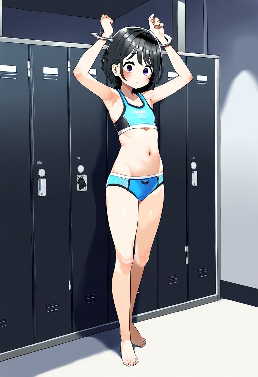 サンプル画像4:AI少女拘束絵巻3巻(眠らずの書庫) [d_394386]