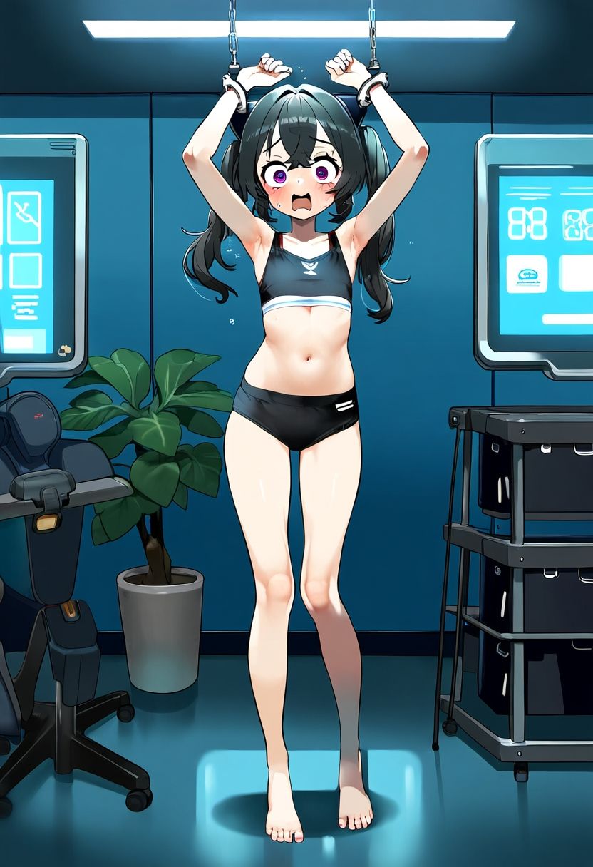 サンプル画像5:AI少女拘束絵巻3巻(眠らずの書庫) [d_394386]