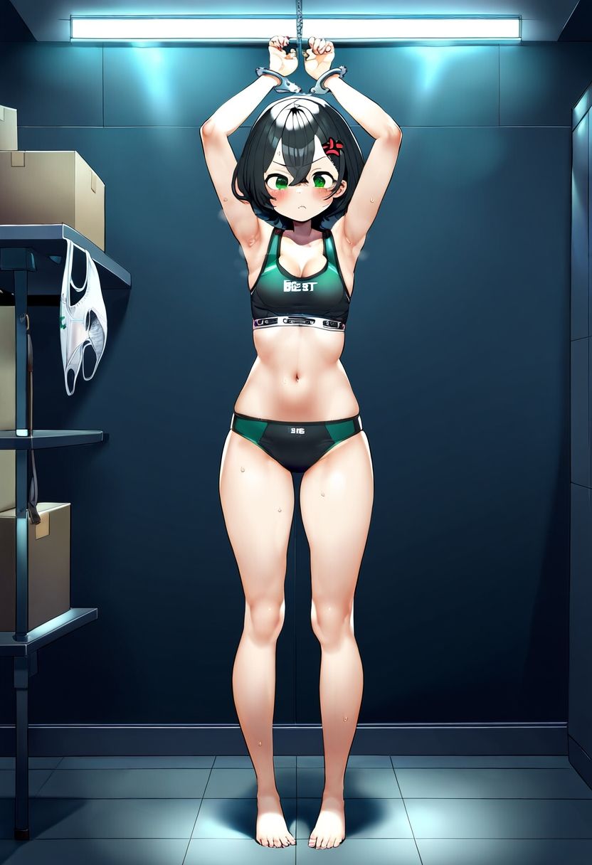 サンプル画像6:AI少女拘束絵巻3巻(眠らずの書庫) [d_394386]