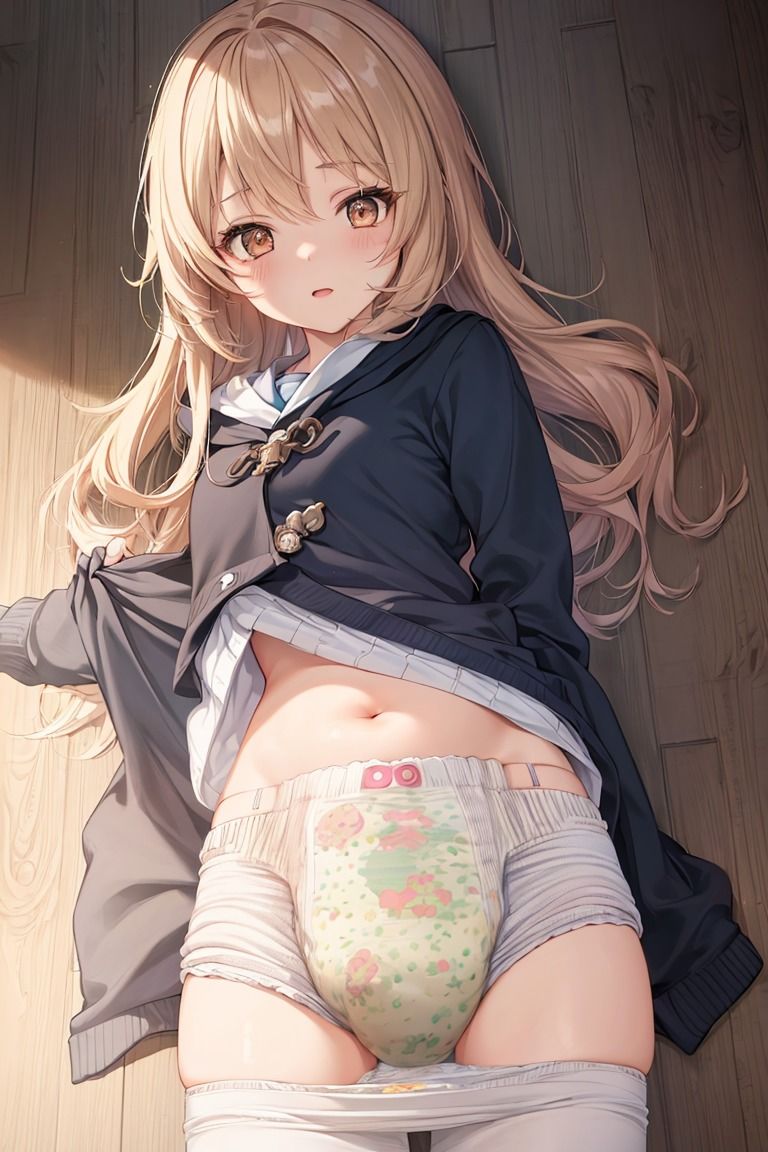 サンプル画像3:AIおむつイラスト5月分(金色狐) [d_394393]