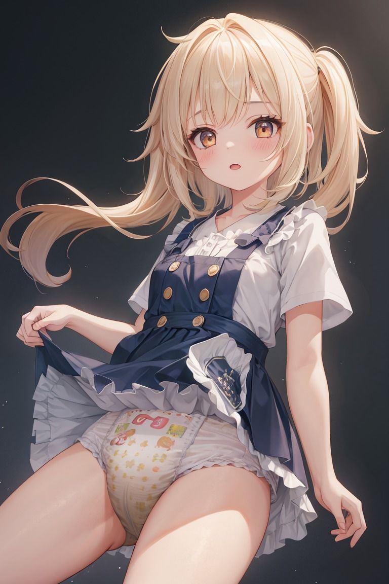 サンプル画像6:AIおむつイラスト5月分(金色狐) [d_394393]