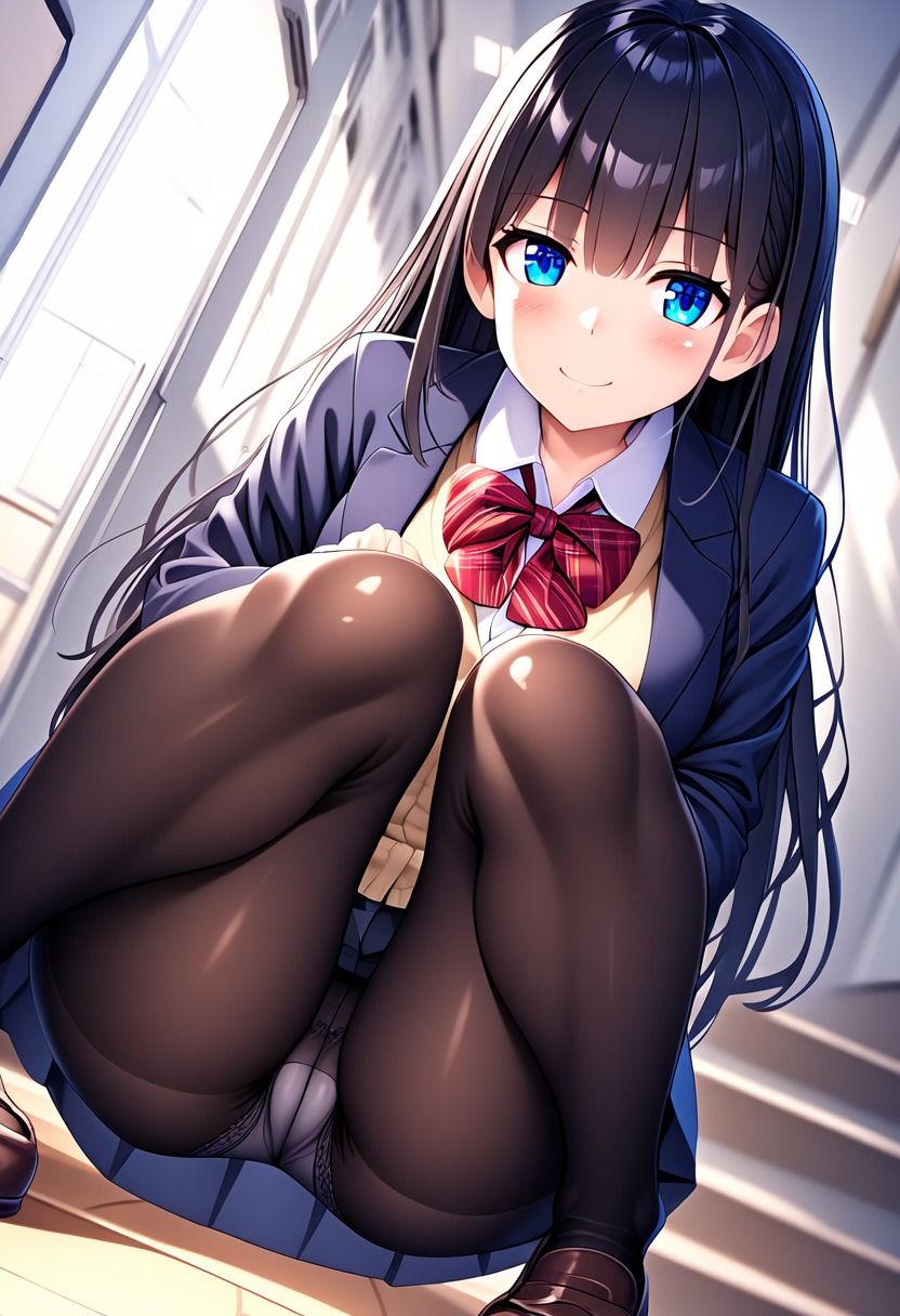 サンプル画像1:JKのお姉ちゃんに頼んだらおパンツ見せてもらえた件【豪華CG485枚収録】(学園美少女アイドル【AIイラスト】) [d_394408]