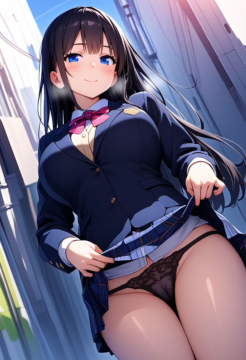 サンプル画像3:JKのお姉ちゃんに頼んだらおパンツ見せてもらえた件【豪華CG485枚収録】(学園美少女アイドル【AIイラスト】) [d_394408]