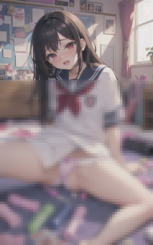 サンプル画像5:彼女の部屋にサプライズ訪問したらドン引きするほどの大量のオモチャで変態潮吹きオ●ニーしてたw(メガポテト) [d_394470]