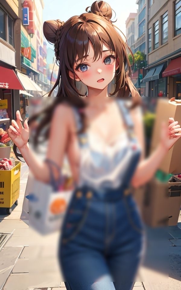 サンプル画像4:オーバーオールの下はブラだけで来ちゃった(ペロメロン) [d_394480]