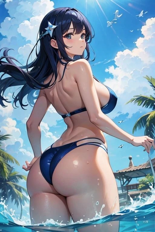 サンプル画像5:海水浴催●お姉さん写真集2 〜お尻中心CG集編〜(fundreamer) [d_394597]