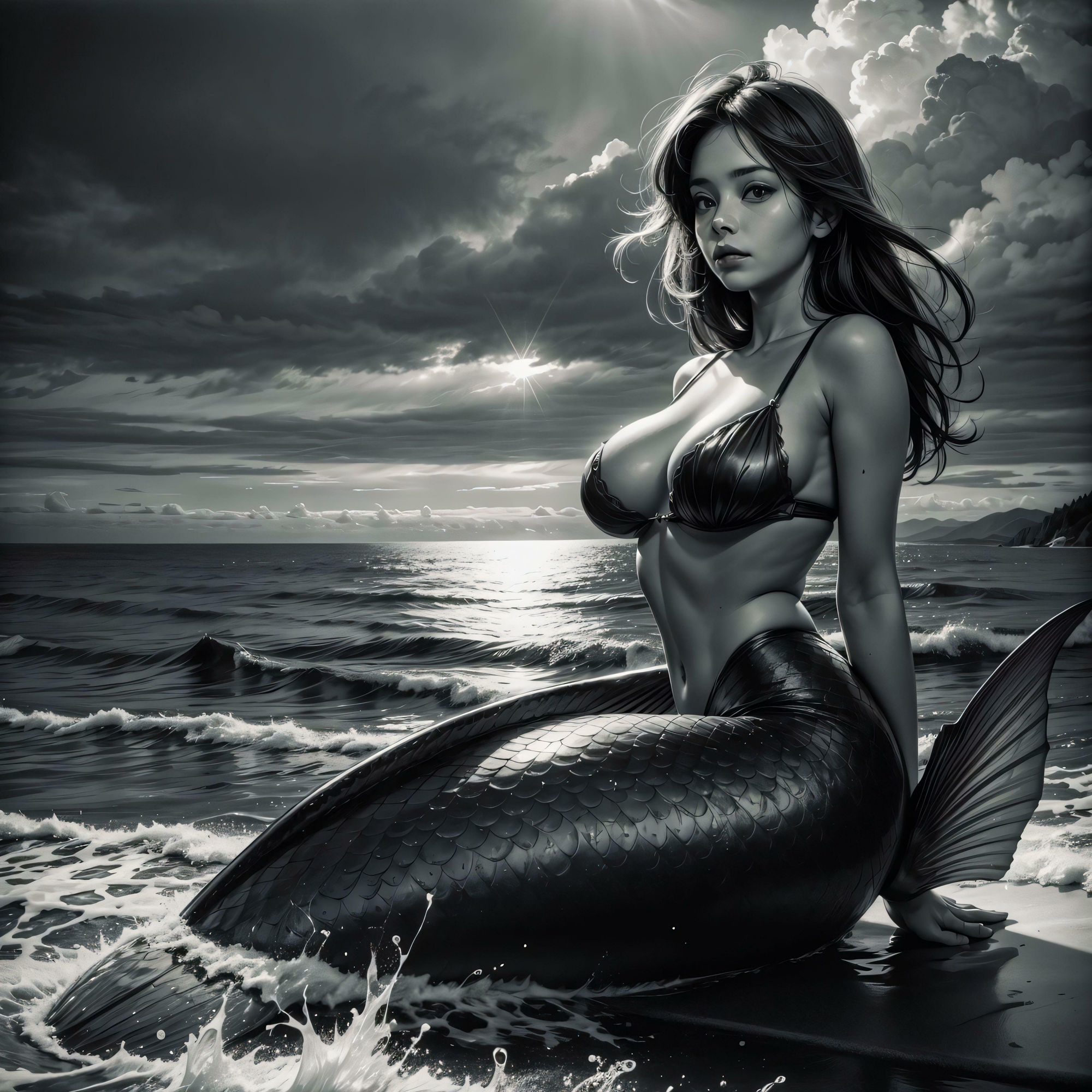 サンプル画像5:乳首マーメイド(ふしぎなびんのなか) [d_394651]