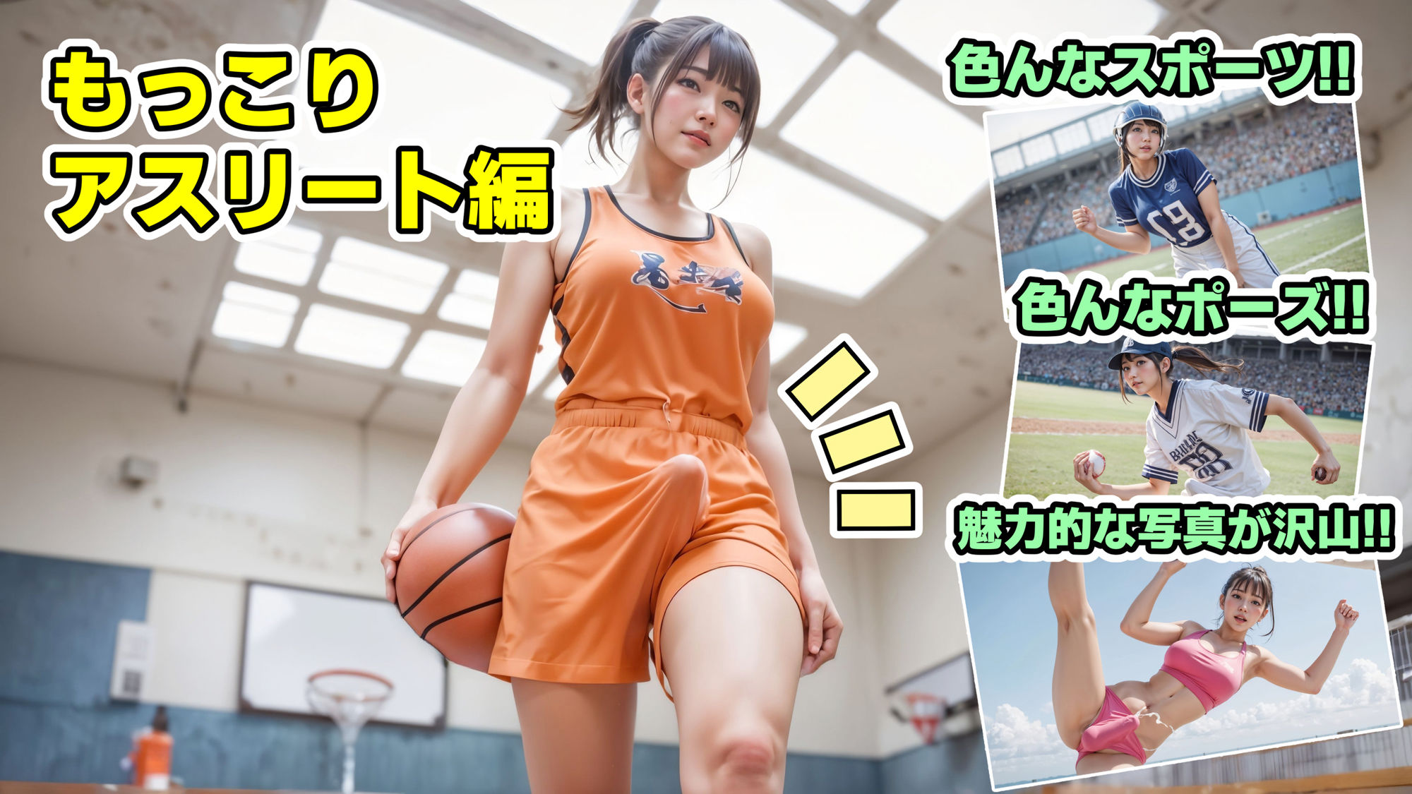 サンプル画像6:もっこりアスリート【4K写真集】ふたなり・男の娘(コメットパンチ) [d_394665]