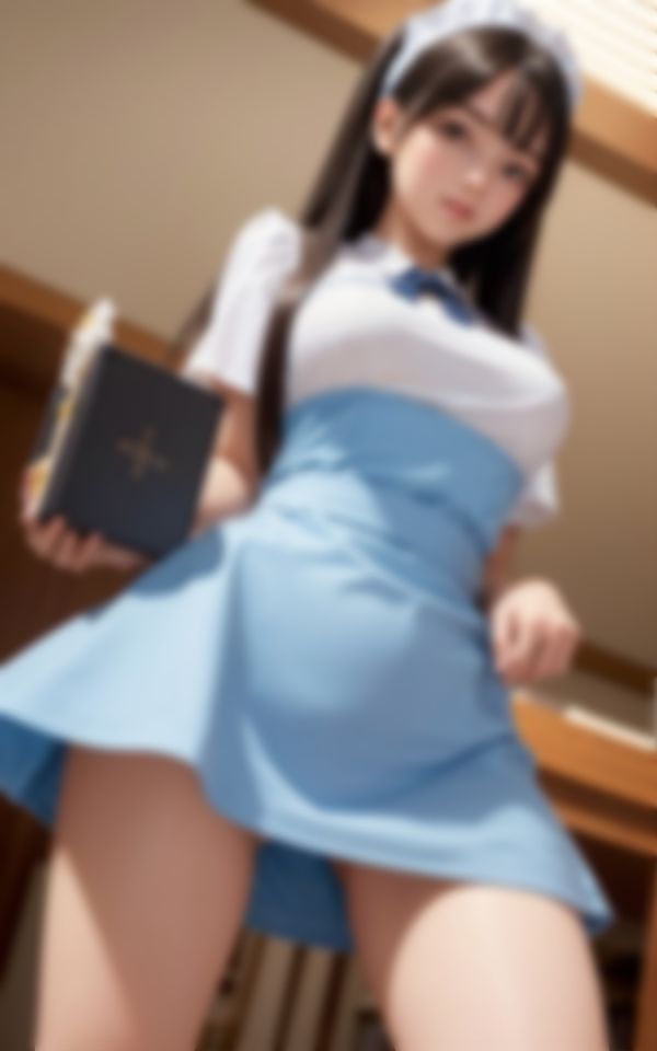 サンプル画像3:おパンツ丸見せ淫乱巨乳ウエイトレスHな裏写真集(AIラブリー) [d_394689]