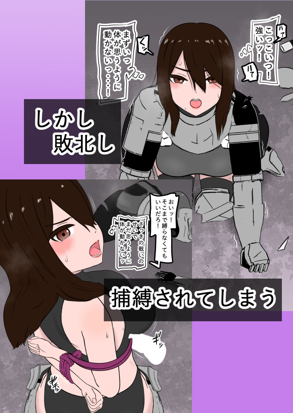 サンプル画像3:騎士敗北拘束記録(トンテン) [d_394697]