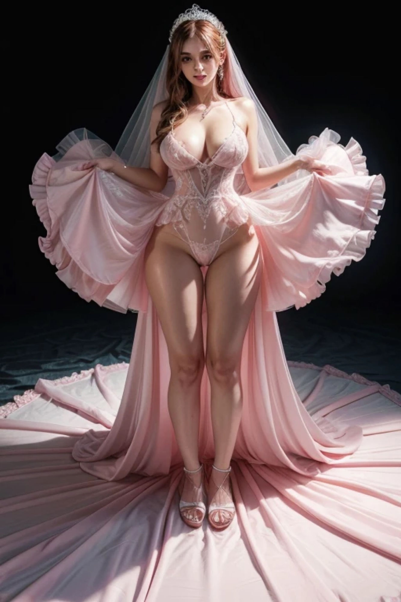 サンプル画像4:ピンクドレスガールのアレやコレ(Rweb333) [d_394827]