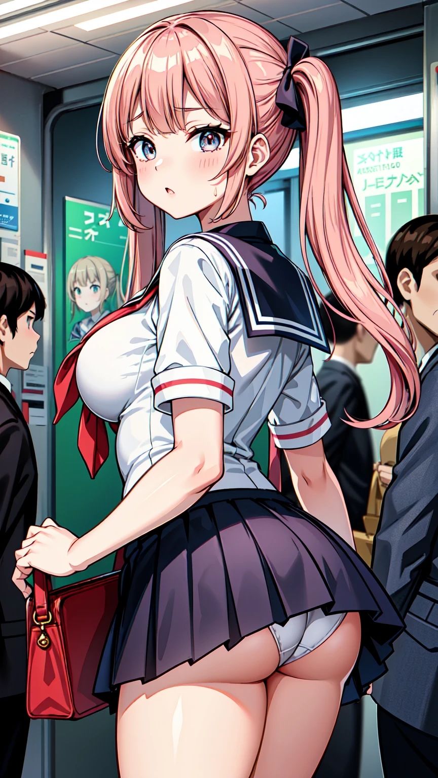 サンプル画像4:通学美女【理想イラスト美女図鑑】(もしもAIdol) [d_394868]