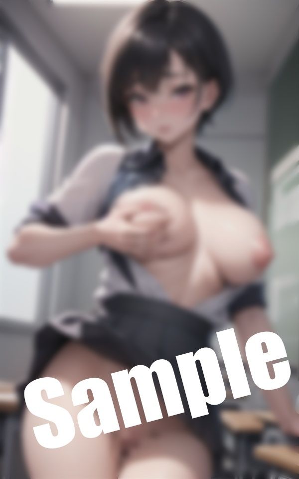 サンプル画像5:淫らな放課後〜美少女JKが放課後の教室で淫らな姿に…(妄想変態企画) [d_394890]