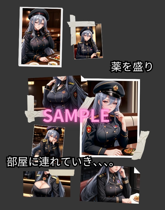 サンプル画像4:（動画付き）上官エキドナ 監禁・拘束編 生意気なエリート女兵士にわからせエッチ(くりきんとん) [d_394954]