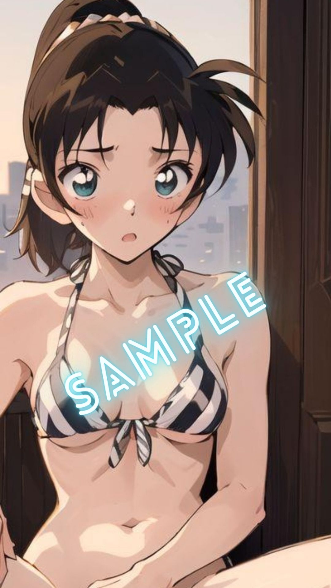 サンプル画像3:名探偵コ◯ン 遠山◯葉風 画像集(パンティー旅情) [d_394962]