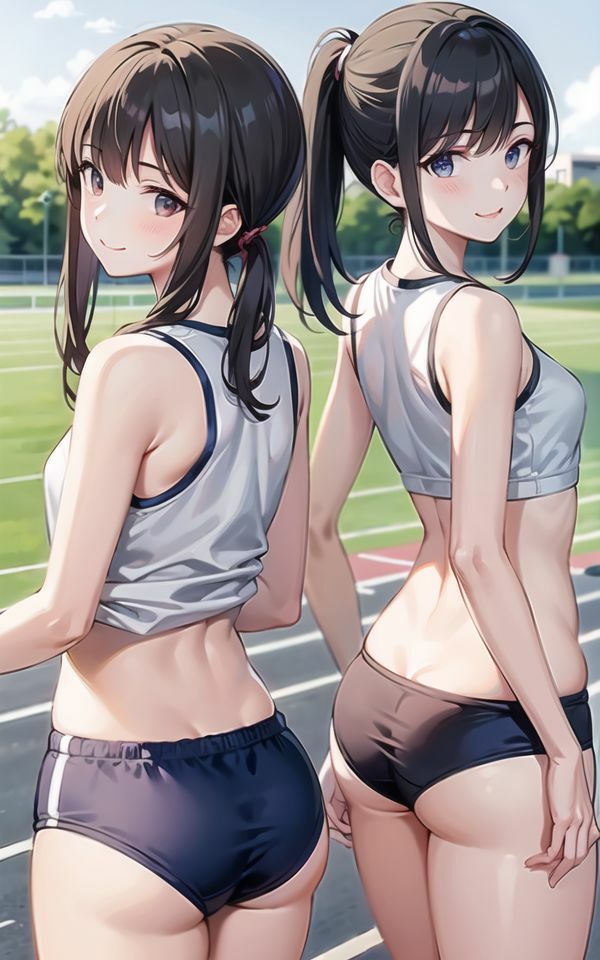 サンプル画像1:陸上乙女たちに快感マッサージ(ai生成で中出し天国) [d_395007]