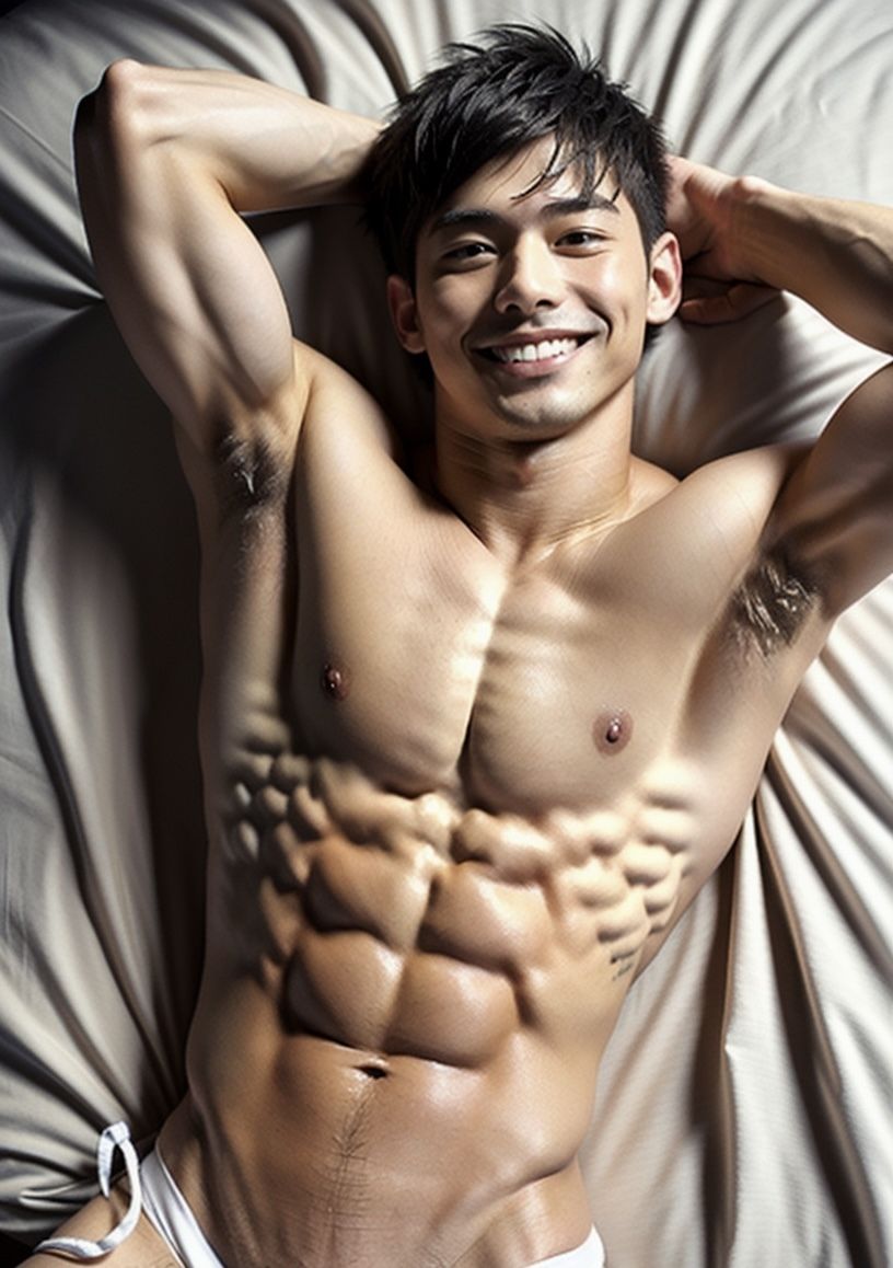 フィジーク男子の寝起きショットの画像2