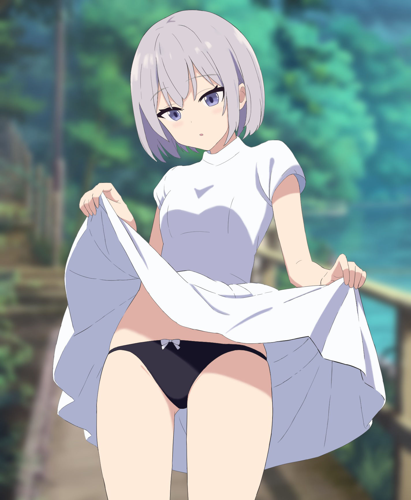 サンプル画像2:おパンツ見せてくれる女の子(月代ぽに) [d_395171]