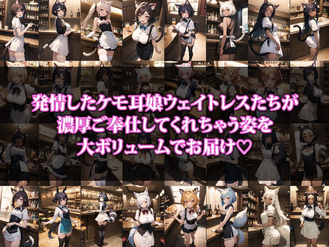 サンプル画像1:発情？ケモ耳ウェイトレス(猫パンチ) [d_395225]