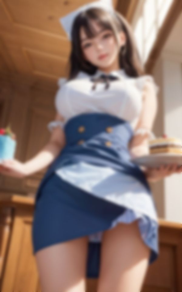 サンプル画像5:エロすぎるウエイトレスさんがお客様をメロメロ色仕掛け(AI液) [d_395263]